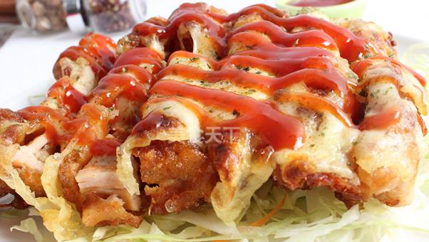 海鲜脆皮鸡饭什么味,网红脆皮鸡饭怎么做