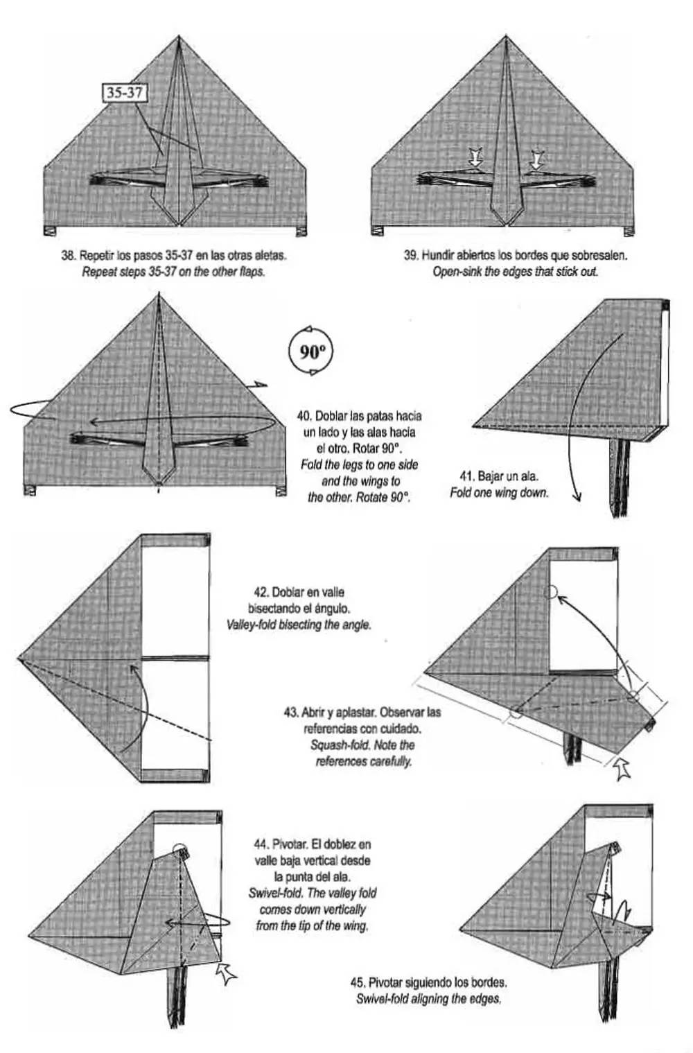 长了腿的千纸鹤怎么折,怎么折千纸鹤翅膀会飞