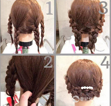 十款简单编发教程短发,背影编发发型图片大全集