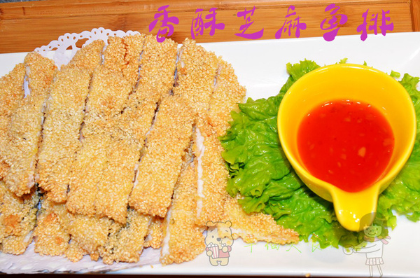 香酥鱼排辅食,辣煎芝麻鱼排