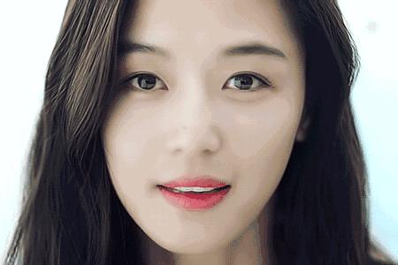 全智贤一字眉图片,全智贤的长直发看起来那么漂亮