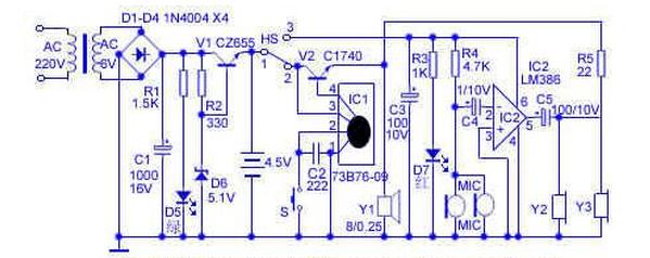 门铃电路详解大全,实用门铃电路原理图