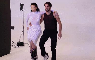 超模陈碧舸亮相纽约时,超模陈碧舸