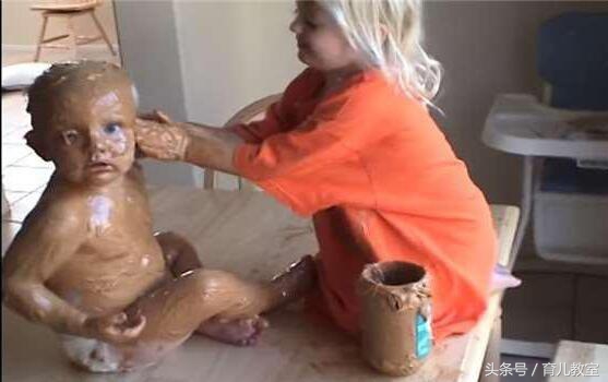 小孩做身体spa,妈妈给小孩做spa