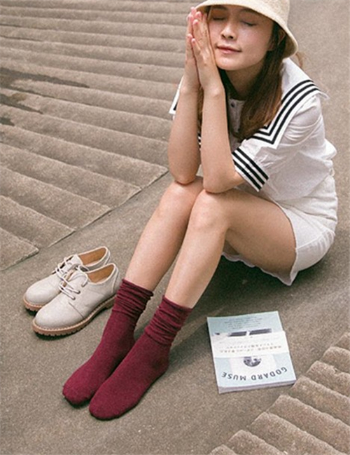 短靴堆堆袜搭配,短靴加堆堆袜