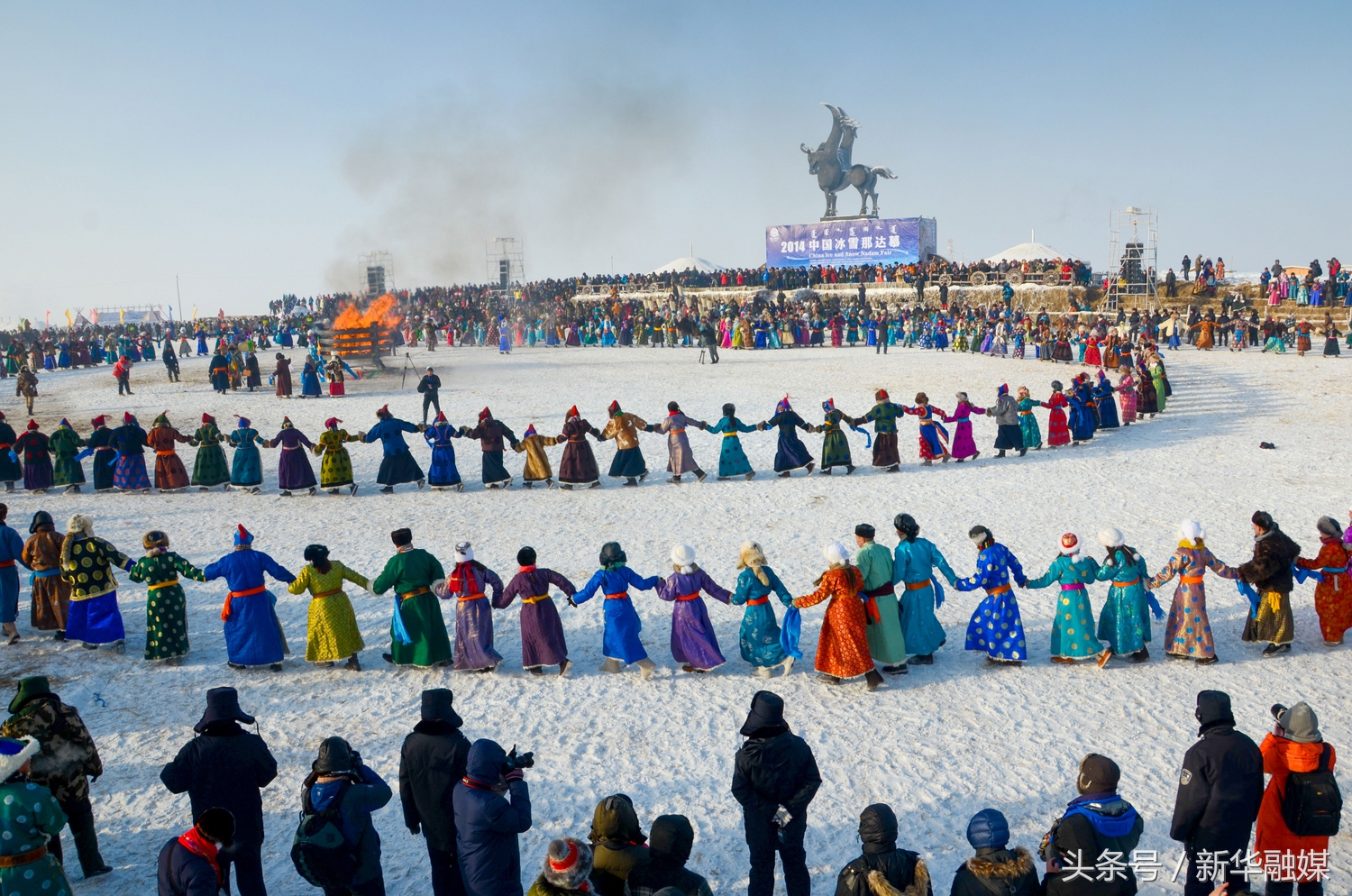 内蒙古冰雪那达慕视频,内蒙古冰雪那达慕燃爆冬日雪原