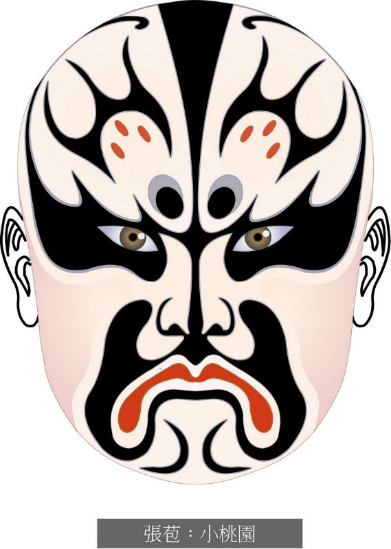 国粹脸谱重组画,国粹创意经典脸谱