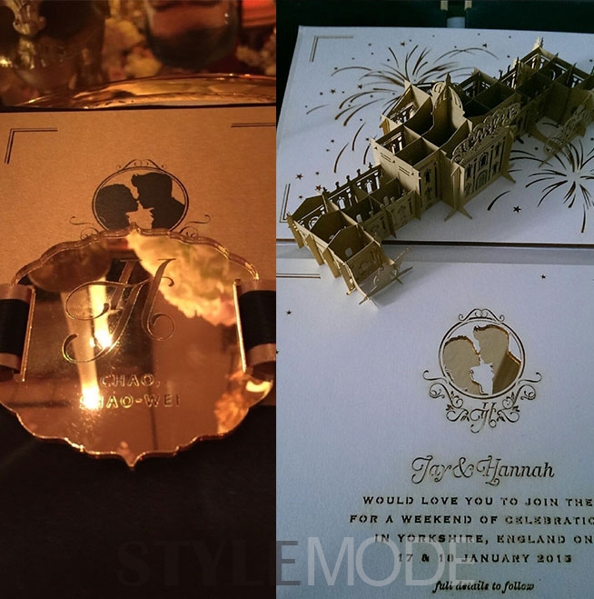 婚礼请柬别致,明星婚礼请柬设计