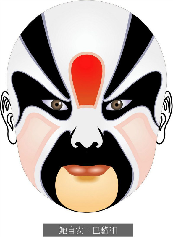 国粹脸谱重组画,国粹创意经典脸谱