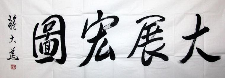 书法大展宏图欣赏,武模凯书法大展宏图