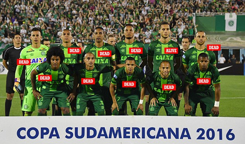 沙佩科恩斯空难赛,空难的足球队沙佩科恩斯