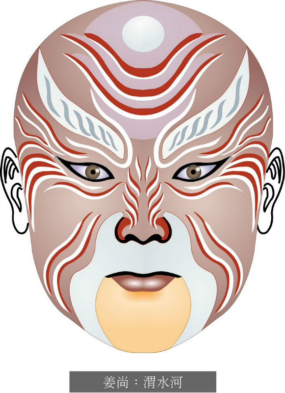 国粹脸谱重组画,国粹创意经典脸谱