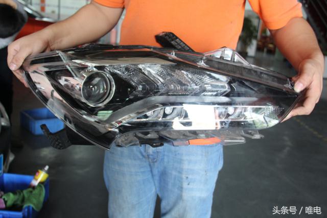 比亚迪唐大灯远光位改装,比亚迪唐改海拉5透镜