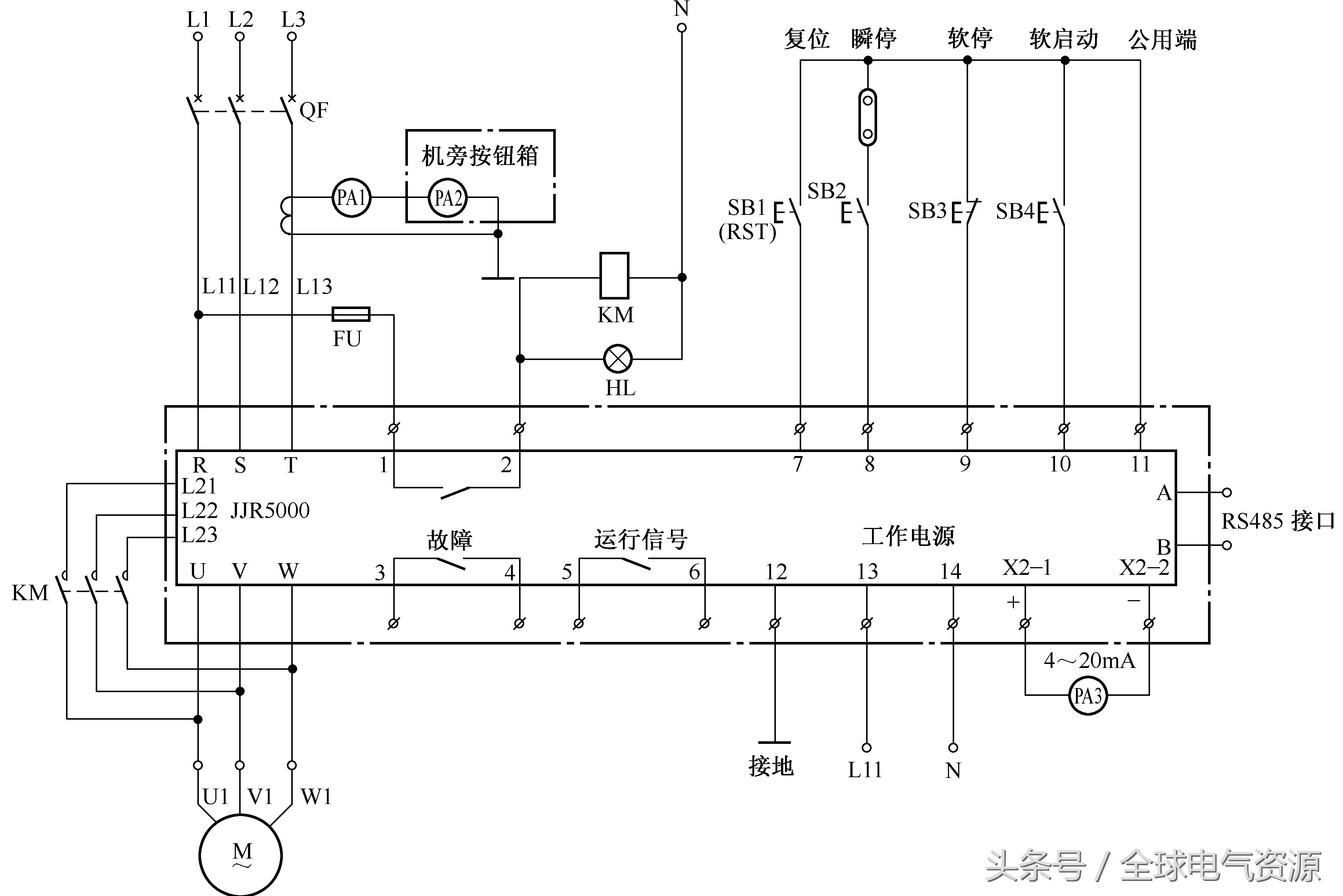 软启动控制水泵接线全过程视频,变频器怎么接线控制电机软启动