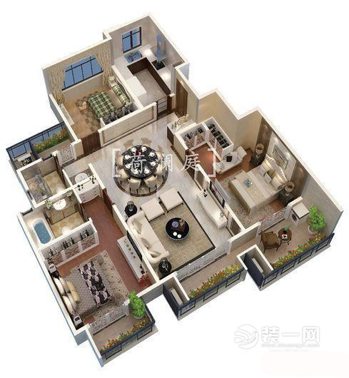 荷澜庭效果图,荷澜庭户型图大全