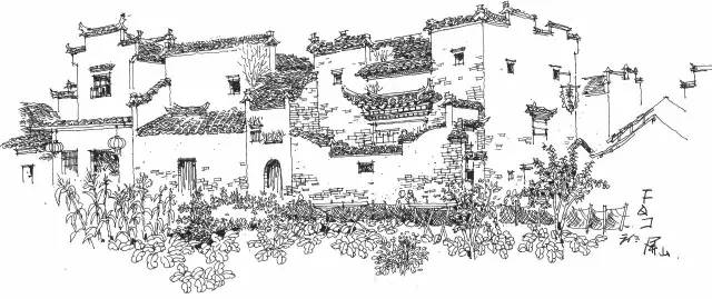 迷人的山水绘画,徽州特色烟雨江南画