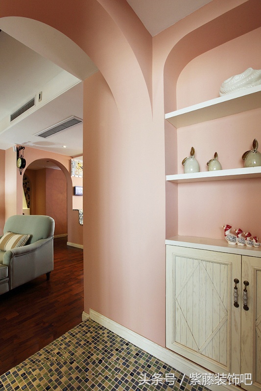 紫藤装饰_美式客厅装修效果图