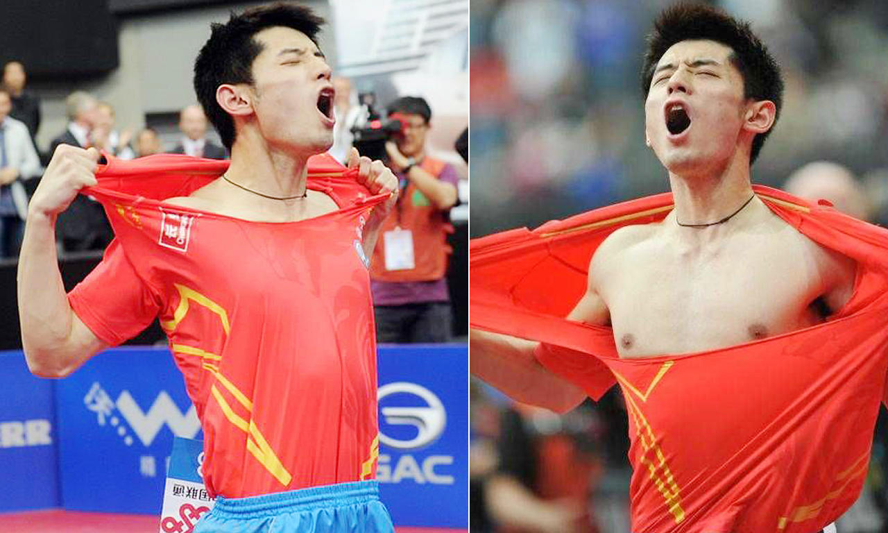 张继科夺冠后跪谢父母视频,张继科感谢刘国梁