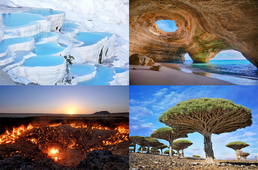 全球最大的撒哈拉沙漠下雪,神奇大自然下雪