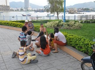 越南芽庄美丽的夜晚,越南芽庄的海上真美