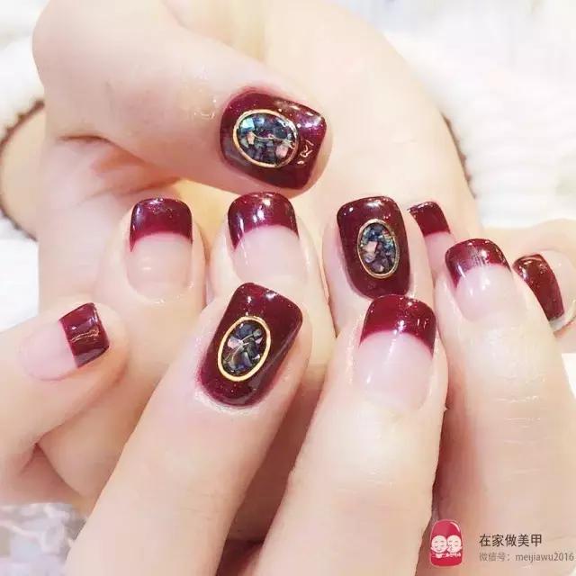 极致法式甲教程,大弧度法式半甲教程