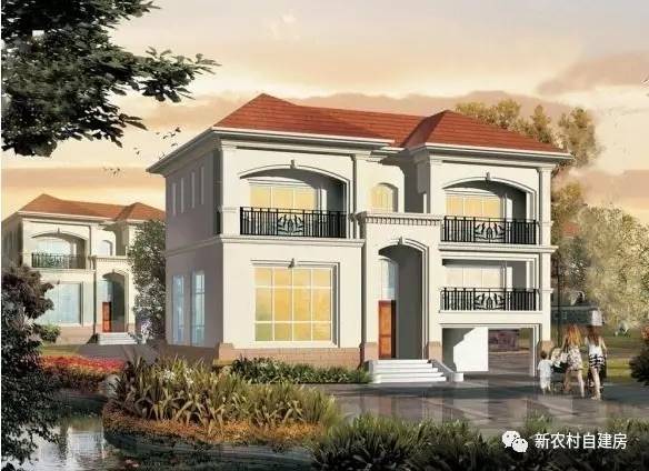 双拼二层兄弟共建房图纸20万以内,20万别墅砖混二层免费图纸