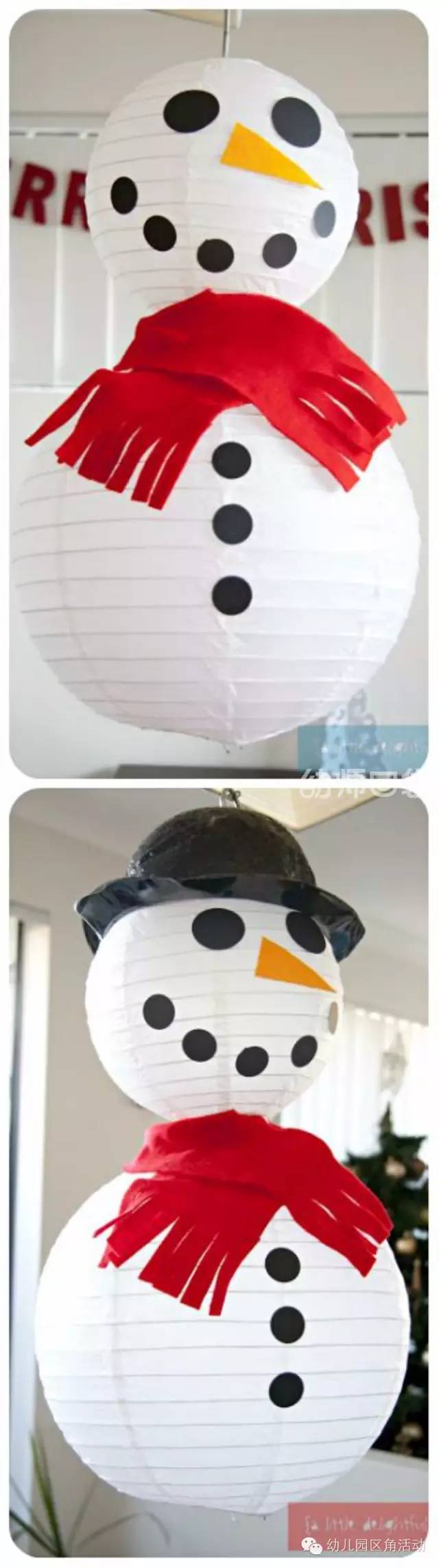 灯笼装饰幼儿园简单漂亮,幼儿园新年手工吊饰环创走廊灯笼