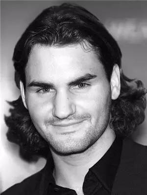 费德勒球衣演变,费德勒发型