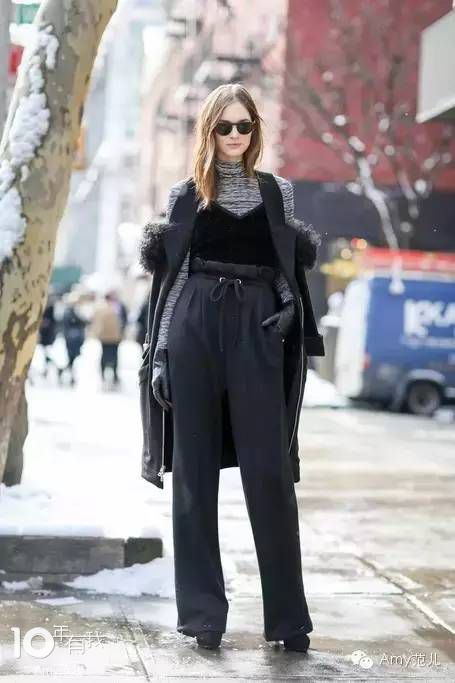 终于把“身长腿短”给破了,高腰和裤长是最好的解药!