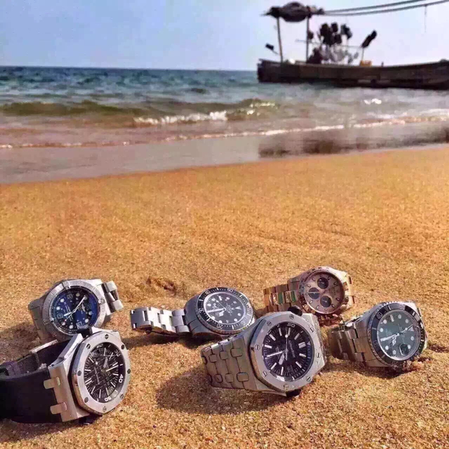 爱彼皇家橡树系列超薄陀飞轮腕表 (爱彼皇家橡树离岸型腕表玫瑰金)