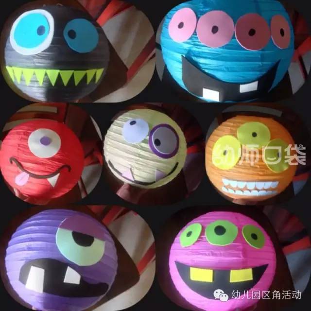 灯笼装饰幼儿园简单漂亮,幼儿园新年手工吊饰环创走廊灯笼