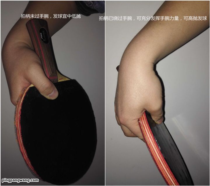 横板顺旋转发球慢动作教程 (乒乓球横板逆旋转发球视频)