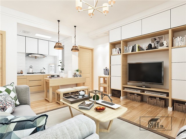 瀚林澜山A户型怎么样88㎡日式风格装修预览