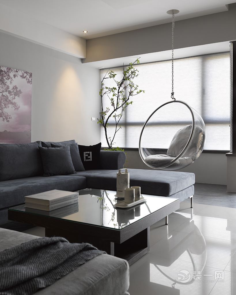 宁波公园1872大平层,现代风格小区景观案例分析