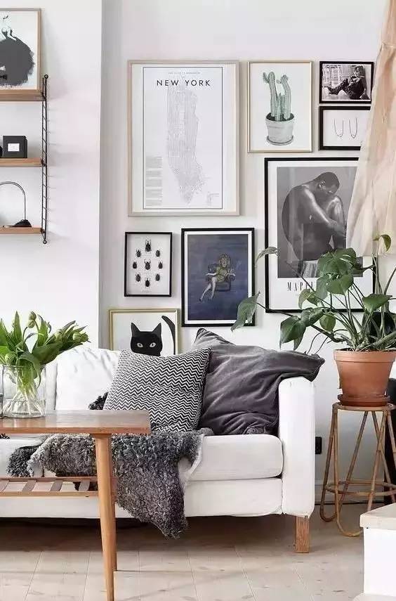 照片墙的设计与布局,照片墙的设计和摆放效果图