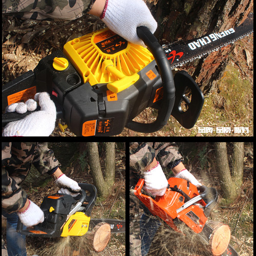 纯汽油锯锯树神器,高效切割电锯