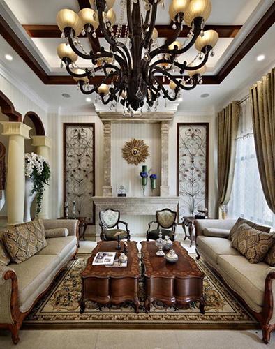 合肥苹果装饰装修案例富力桃园122㎡美式风