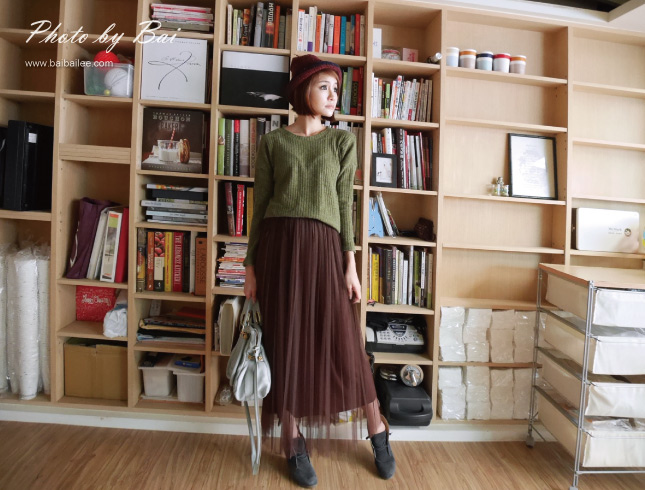 秋冬粉纱裙穿搭,穿搭春天的裙子