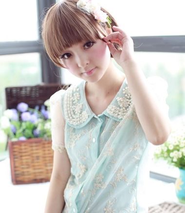 韩系女生学院风发型,学院风西装直发还是卷发