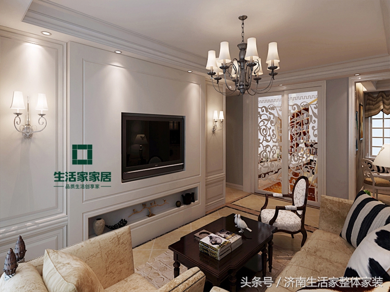 济南生活家鲁邦奥林逸城简欧风格设计案例