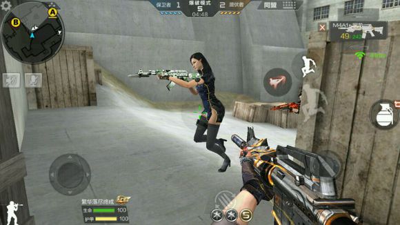 cf手游超实用点位技巧,穿越火线手游沙漠灰b点跳箱技巧