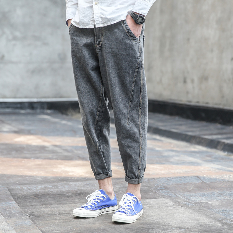 张扬与低调并行的休闲裤穿搭,春装新款直筒阔腿时尚百搭休闲裤