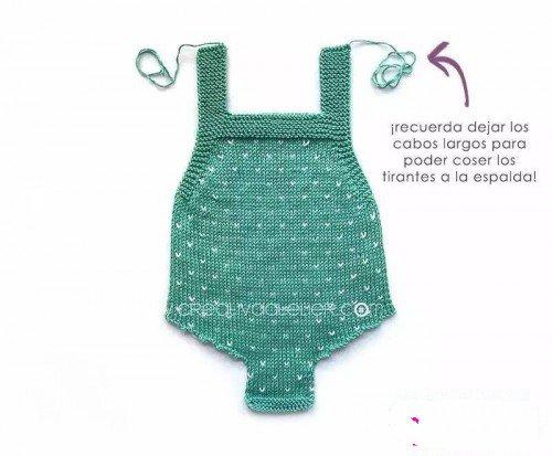 最简单的宝宝毛衣织法,宝宝爬爬服连体毛衣编织教程80码