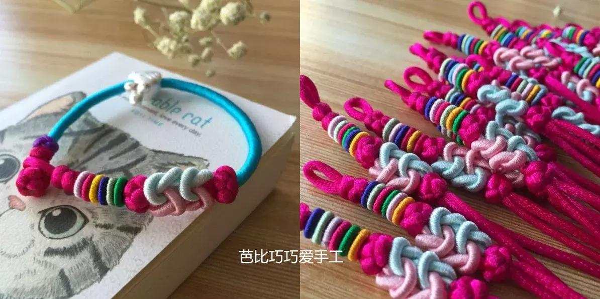 巧巧手工编绳视频,四根线编绳教程易学