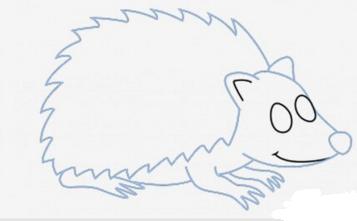 刺猬简笔画简单又漂亮,刺猬简笔画冬眠