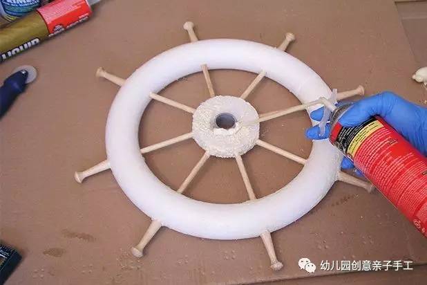 彩泥儿童简单手工轮船,幼儿园纸皮海盗船手工