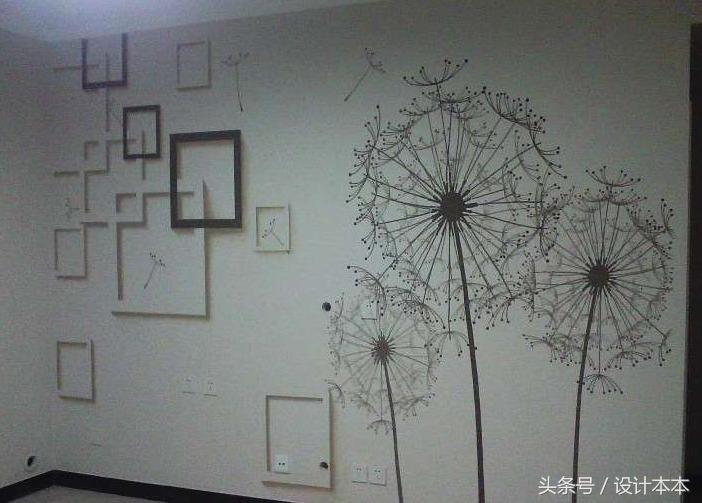 简单手绘电视背景墙图片大全,电视背景墙简单手绘