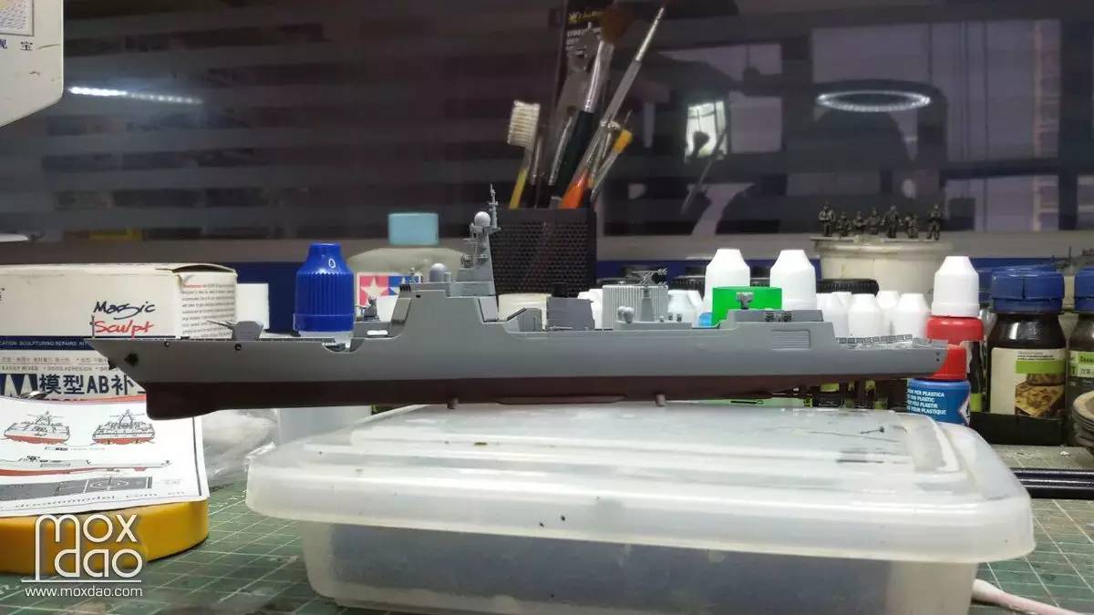 国舰模型,巡洋舰模型制作全过程