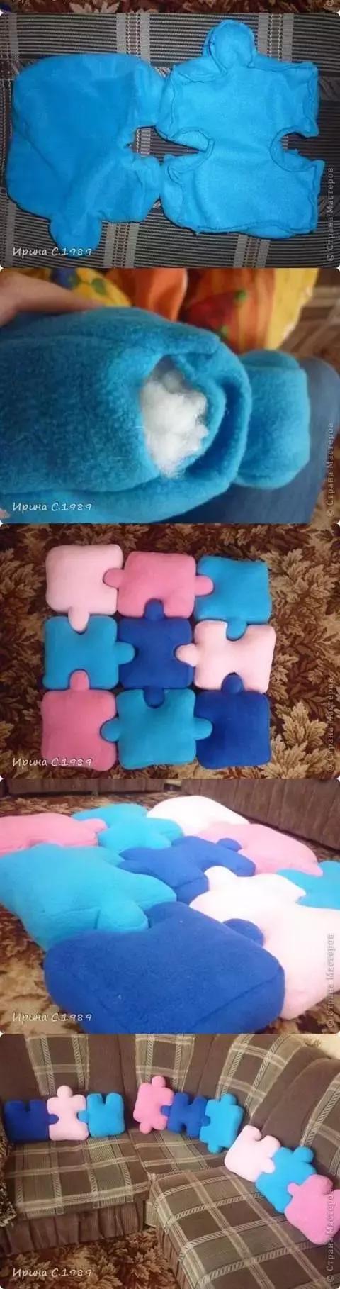 自制学生午休抱枕教程,自制两用抱枕被子有拉链教程