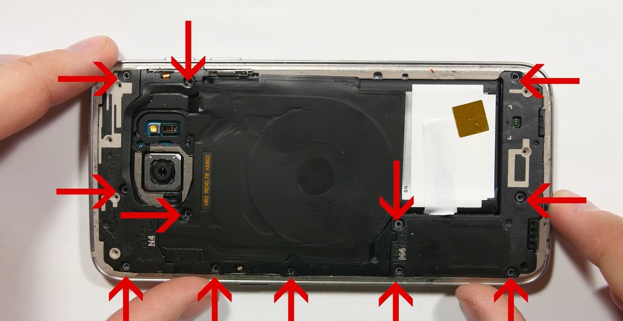 三星s7edge拆机修电源键,三星s7edge拆机视频